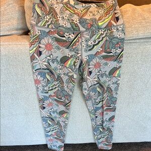 Victoria's Secret Floral Patterned Workout Leggings